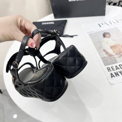 Chanel Spring and Summer Black Dance Shoes Series New European and American Catwalk Sandals - Image 7