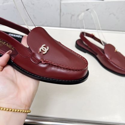 Chanel Spring and Summer Dance Shoes Series New Red Small Round Head Sandals Heel Height 2.5cm - Image 7