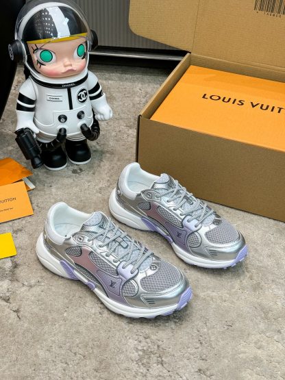 Louis Vuitton Olympia series couples' models Silver Horn King leisure sports shoes running shoes - Image 8