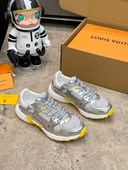 Louis Vuitton Olympia series couples' models Silver Horn King leisure sports shoes running shoes - Image 8
