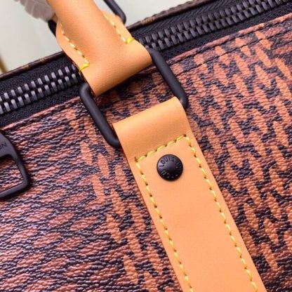 Louis Vuitton checkered nigo collaboration series keepall 50 travel bag - Image 7