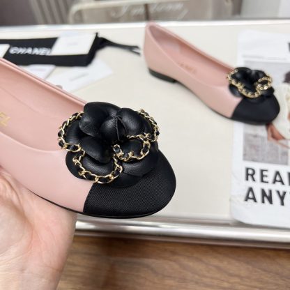 Chanel Spring/Summer Dancing Shoes Collection Small Round Head Pink Flat Sandals Heel Height 1.5cm - Image 7
