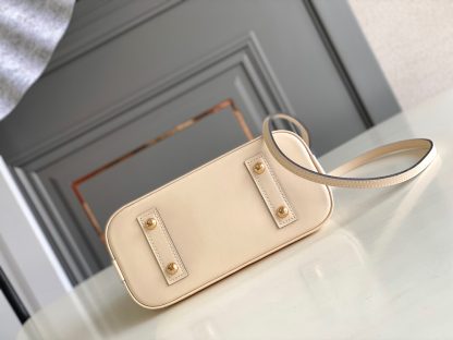 Louis Vuitton Alma BB Bag in White Check Woven - Image 7