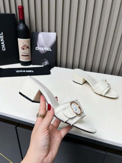 Chanel white elegant lady temperament sandals - Image 7