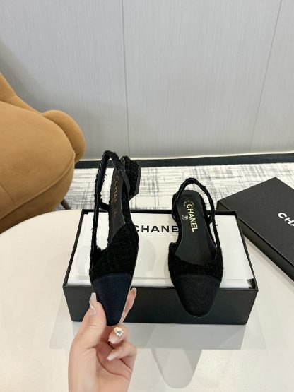 Chanel Black Classic Versatile Luxury Ballet Flat Sandals - Image 7