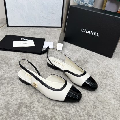 Chanel Spring and Summer Dancing Shoes Series New White Retro Sandals - Image 7