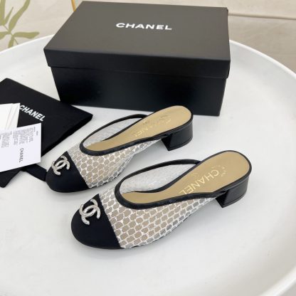 Chanel white hollow spring and summer dancing shoes series new small round head retro sandals - Image 7