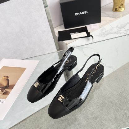 Chanel's black early spring dance shoes series new products are pleasing small round head slim sandals - Image 7