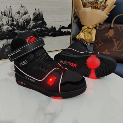 Louis Vuitton Trainer Velcro High Top Sneakers - Image 7