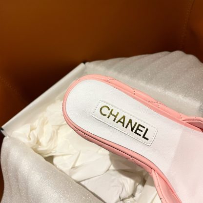 Chanel new style high heel pink sandals, heel height 7.5cm - Image 7