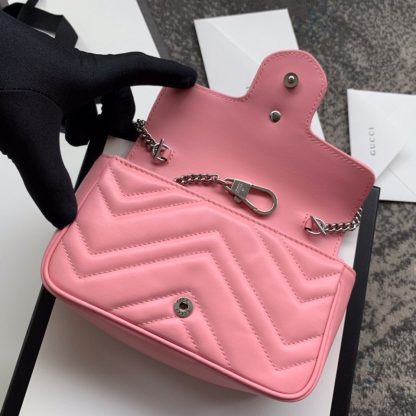 Gucci Marmont series chain pink mini bag - Image 7