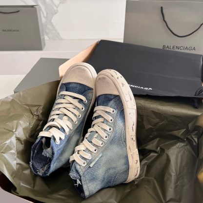 Balenciaga high-top denim casual shoes - Image 7