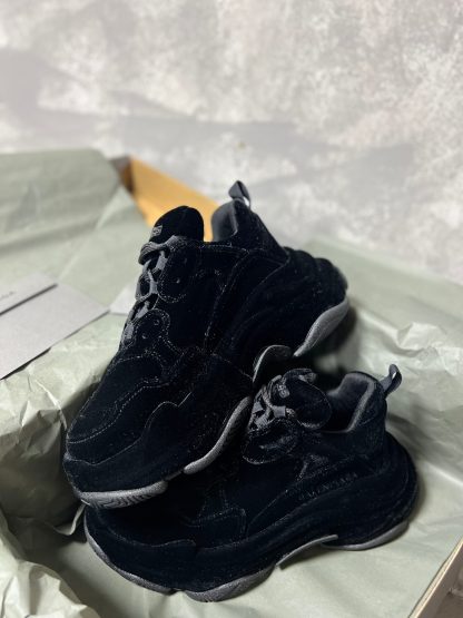 Balenciaga Velvet Fashion Sneakers - Image 7