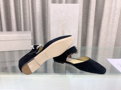 Jimmy Choo Mary Jane Hollow Fashion Flats - Image 7