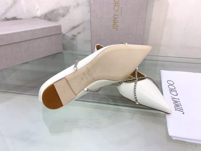 Jimmy Choo rhinestone chain pointed toe flats - Image 7