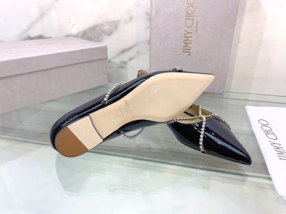 Jimmy Choo rhinestone chain pointed toe flats - Image 7