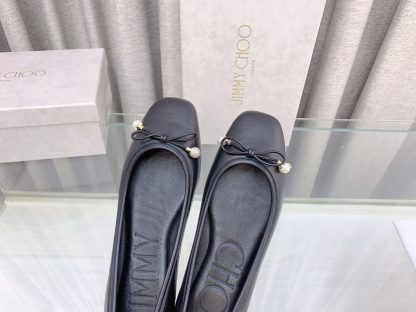 Jimmy Choo new style butterfly pearl flat ballet shoes - Image 7