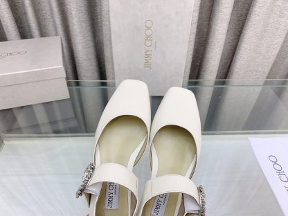 Jimmy Choo New Mary Jane Hollow Shoes Flats - Image 7