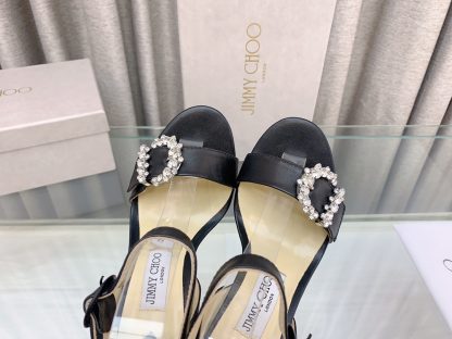 Jimmy Choo Elegant C-buckle rhinestone high heels - Image 7