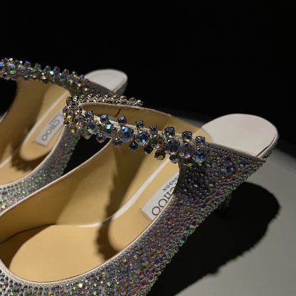 Jimmy Choo pointed toe high heel crystal shoes - Image 7