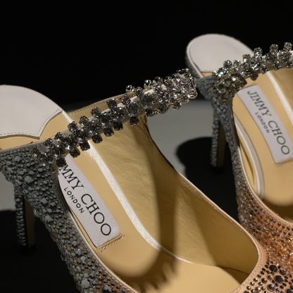 Jimmy Choo pointed toe high heel crystal shoes - Image 7