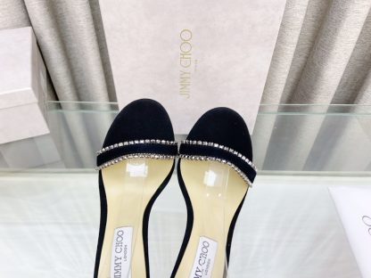 Jimmy Choo classic diamond buckle fashionable high-heeled sandals - Image 7
