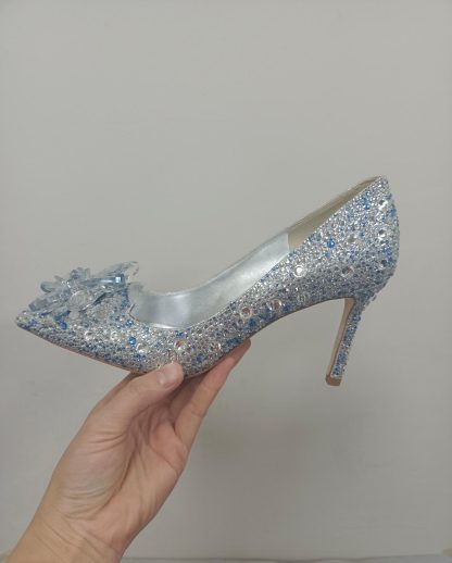 Jimmy Choo blue crystal shoes high heels - Image 7