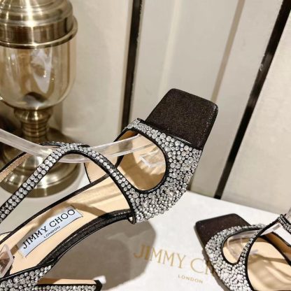 Jimmy Choo luxury noble and elegant diamond sandals high heels - Image 7