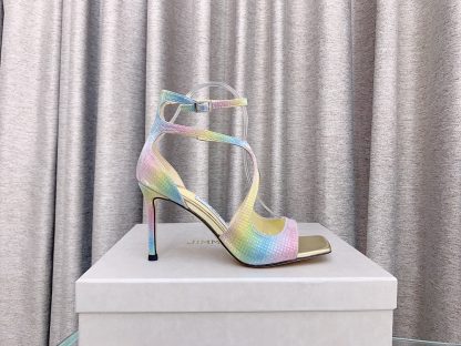 Jimmy Choo Fashion Square Toe High Heels - Image 7