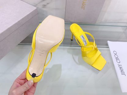 Jimmy Choo Fashion Square Toe Sandals High Heels - Image 7