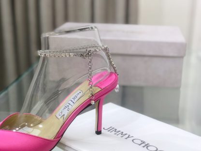 Jimmy Choo crystal chain high heels - Image 7
