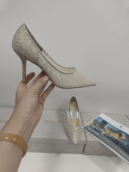Jimmy Choo mesh stylish exquisite high heels - Image 7