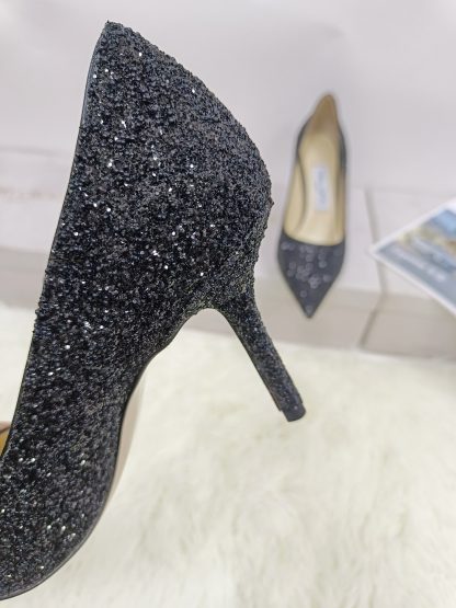 Jimmy Choo glittering black diamond high heels - Image 7