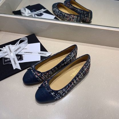 Chanel fashion item dark blue elegant and exquisite ballet shoes - Image 7