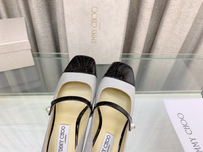 Jimmy Choo New Mary Jane Block Heel Pumps - Image 7