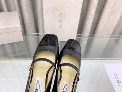 Jimmy Choo New Mary Jane Block Heel Pumps - Image 7