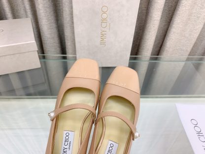 Jimmy Choo New Mary Jane Block Heel Pumps - Image 5