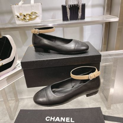 Chanel Comfort Classic Black Almond with Mary Jane Shoes - Image 7