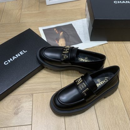 Chanel autumn and winter new black retro small round toe shoes heel height 4.5cm - Image 7