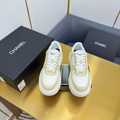 Chanel yellow casual versatile sneakers - Image 7