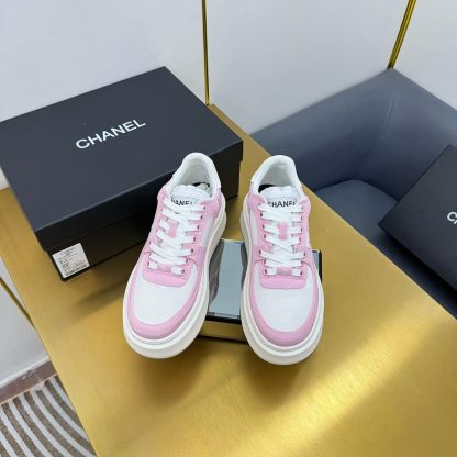 Chanel Pink Casual Versatile Sneakers - Image 7