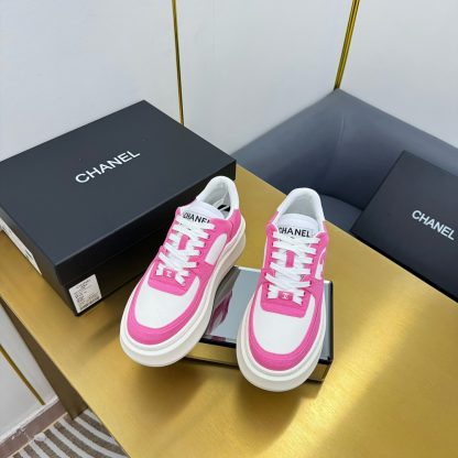 Chanel dark pink casual versatile sneakers - Image 7