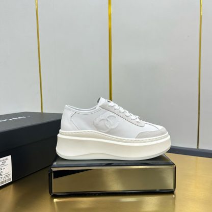 Chanel White Casual Versatile Sneakers - Image 7