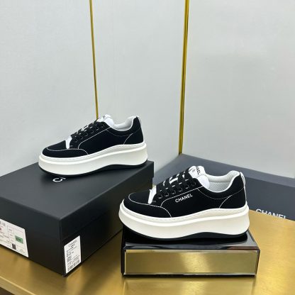 Chanel black casual versatile sneakers - Image 7