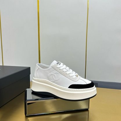 Chanel white with a touch of black casual versatile sports shoes - Image 7