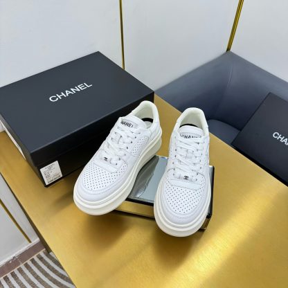 Chanel pure white casual versatile sneakers - Image 7