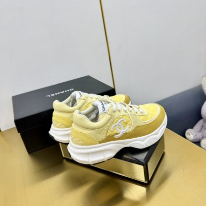 Chanel yellow classic sports casual shoes for men and women - Image 7
