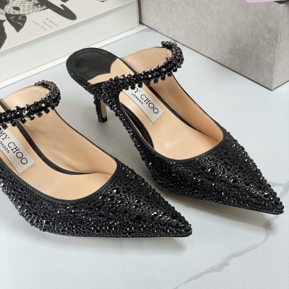 Jimmy Choo diamond black high heels - Image 7