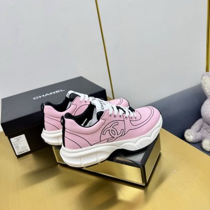 Chanel unisex couple pink casual dad shoes - Image 6