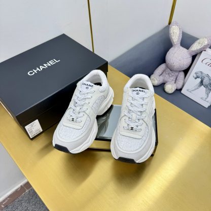 Chanel unisex couple's off-white casual shoes - Image 7